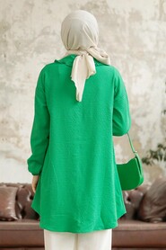  Green Hijab Shirt 1114Y - 3