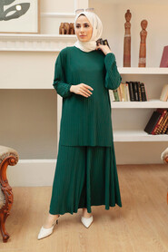  Green Hijab Suit Dress 41502Y - 1