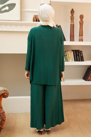  Green Hijab Suit Dress 41502Y - 2