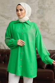  Green Hijab Tunic 11351Y - 2