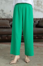  Green Hijab Turkish Trouser 70051Y - NEVA STYLE