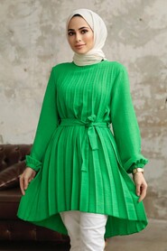  Green Hijab Turkish Tunic 41233Y - 1