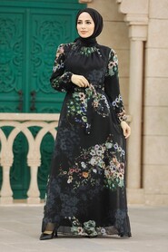  Green Long Muslim Dress 279319Y - 1