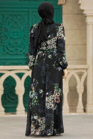  Green Long Muslim Dress 279319Y - 3