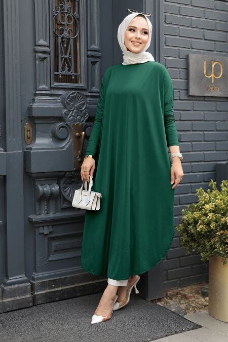  Green Long Sleeve Tunic 17350Y - NEVA STYLE