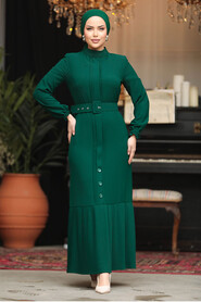  Green Modest Dresses For Women 57451Y - 1
