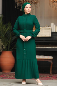  Green Modest Dresses For Women 57451Y - 3