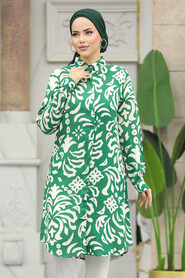  Green Modest Tops 11662Y - 2