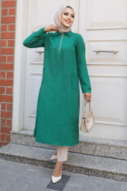  Green Modest Tops 4771Y - 1