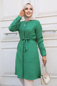  Green Modest Tops 658Y - 1