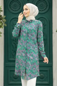  Green Modest Tunic 11607Y - 2