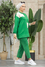  Green Muslim Dual Suit 70841Y - 2