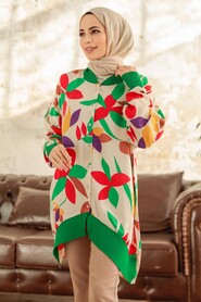  Green Muslim Tunic 11902Y - 2