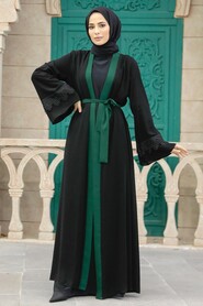  Green Plus Size Abaya 55440Y - 3