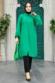  Green Plus Size Tunic 24511Y - 1