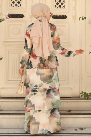 Neva Style - Green Tie Dye Dress 33079Y - 2