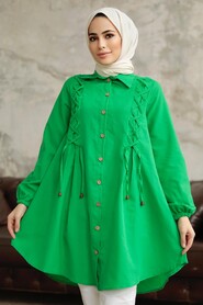  Green Women Tunic 1141Y - 2