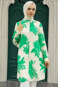 Green Women Tunic 11590Y - 2