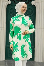 Green Women Tunic 11590Y - 1