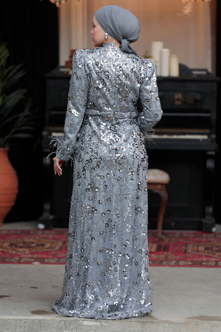 sachin and babi light blue dress luxury Evening dress 2026