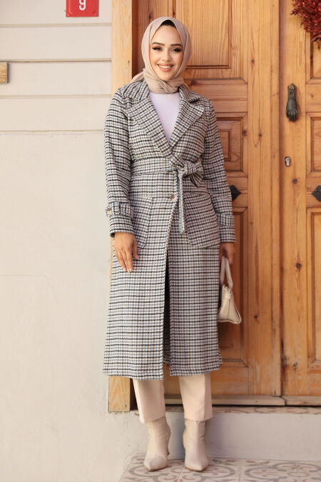  Grey High Quality Coat 5956GR - NEVA STYLE