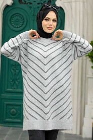  Grey High Quality Knitwear Tunic 81861GR - 1