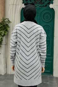  Grey High Quality Knitwear Tunic 81861GR - 4