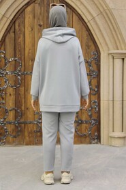  Grey Hijab Dual Suit 22186GR - 4