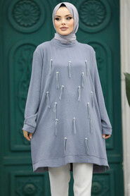  Grey Modest Tunic 21032GR - 1