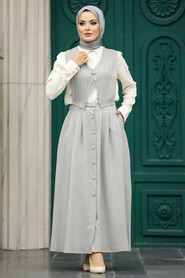  Grey Muslim Dual Suit 56741GR - 2