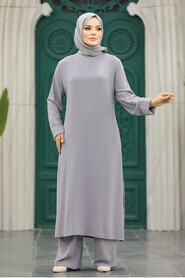  Grey Plus Size Dual Suit 65874GR - 2