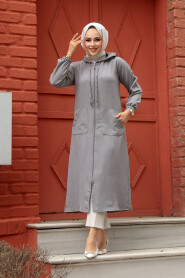  Grey Women Coat 511GR - 3
