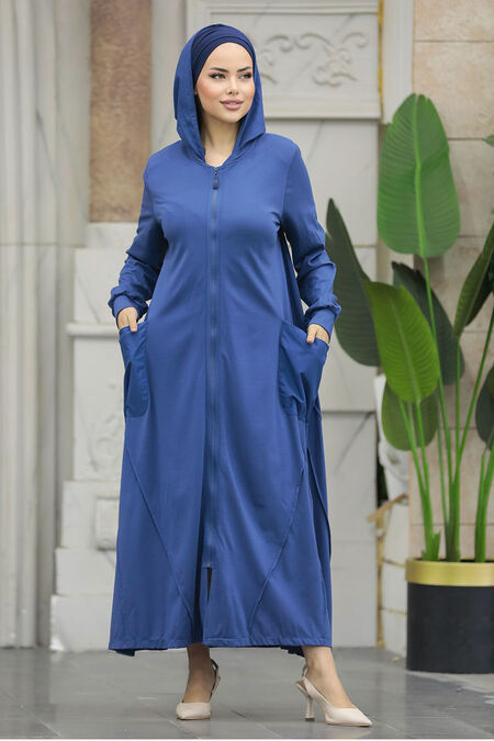  İndigo Blue Abaya Dubai 20129IM - NEVA STYLE