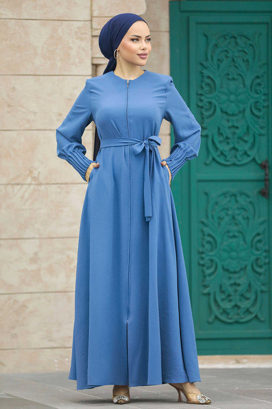  İndigo Blue Abaya For Women 20146IM