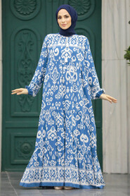  İndigo Blue High Quality Dress 50006IM - 2