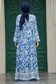  İndigo Blue High Quality Dress 50006IM - 3