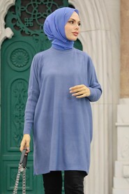  İndigo Blue High Quality Knitwear Tunic 3399IM - 1