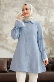  İndigo Blue High Quality Shirt 11251IM - 1