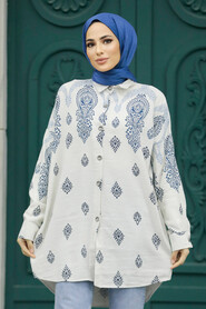  İndigo Blue High Quality Tunic 32541IM - 1