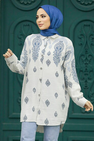  İndigo Blue High Quality Tunic 32541IM - 2