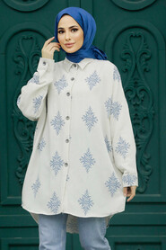  İndigo Blue High Quality Tunic 32542IM - 1