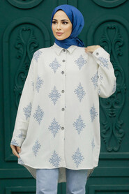 İndigo Blue High Quality Tunic 32542IM - 2