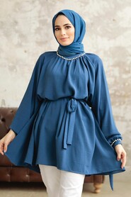  İndigo Blue High Quality Tunic 597IM - NEVA STYLE