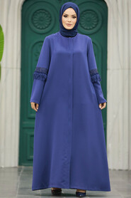 Neva Style - İndigo Blue Hijab For Women Turkish Abaya 10021IM - Thumbnail