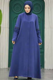 Neva Style - İndigo Blue Hijab For Women Turkish Abaya 10021IM - Thumbnail