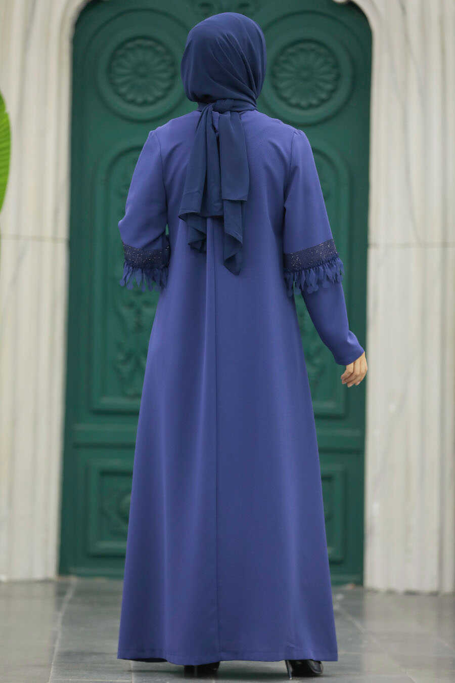 Neva Style - İndigo Blue Hijab For Women Turkish Abaya 10021IM