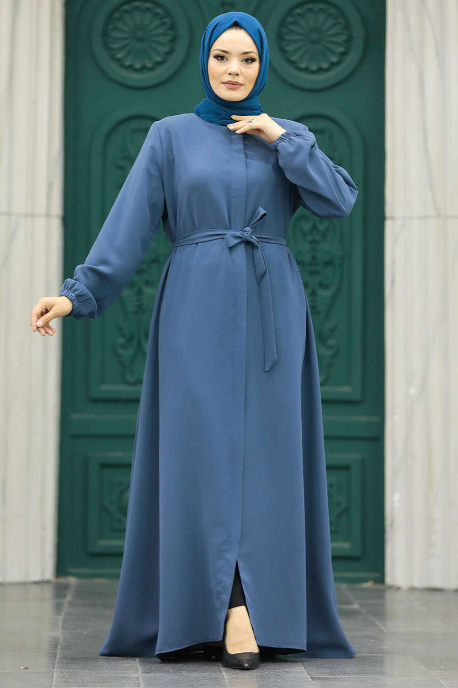 Neva Style - İndigo Blue Hijab For Women Turkish Abaya 62534IM