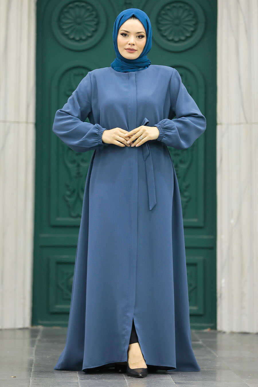 Neva Style - İndigo Blue Hijab For Women Turkish Abaya 62534IM