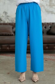  İndigo Blue Hijab Turkish Trouser 70051IM - NEVA STYLE