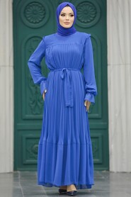  İndigo Blue Islamic Clothing Dress 51634IM - 2